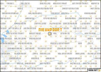 map of Nieuwpoort