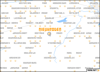 map of Nieuw-Roden