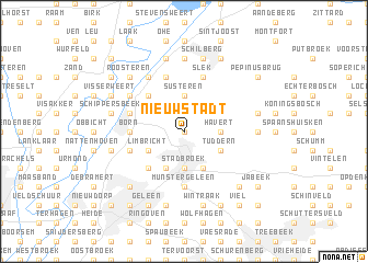 map of Nieuwstadt