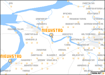 map of Nieuwstad