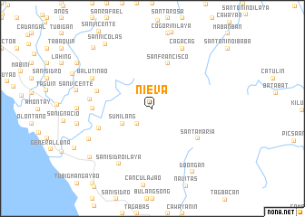 map of Nieva