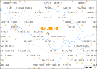 map of Niewodowo