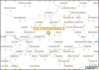 map of Nieznamierowice