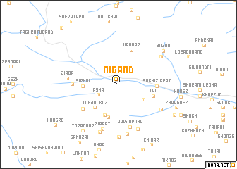 map of Nigand