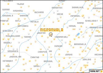 map of Nigrānwāla