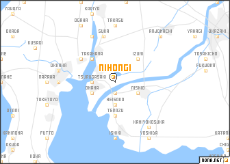 map of Nihongi