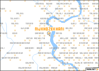 map of Nij Khozekhāni