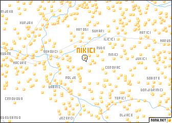 map of Nikići