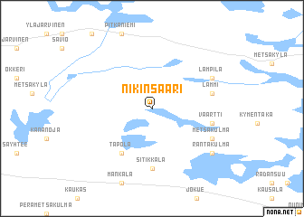 map of Nikinsaari