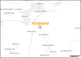 map of Nikishovka