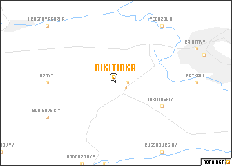 map of Nikitinka