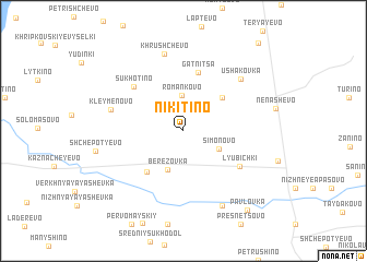 map of Nikitino