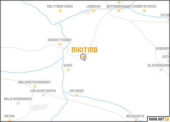 map of Nikitino