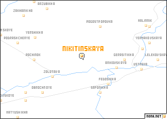 map of Nikitinskaya