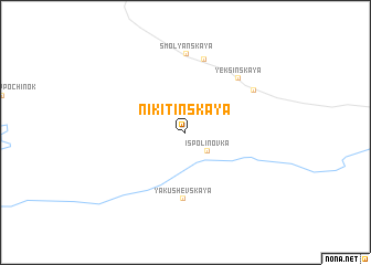 map of Nikitinskaya