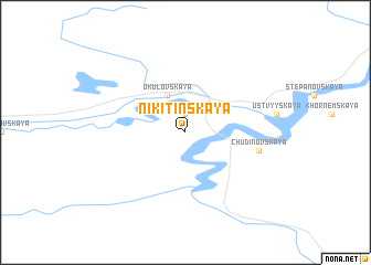 map of Nikitinskaya