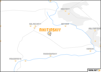 map of Nikitinskiy