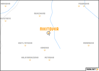 map of Nikitovka