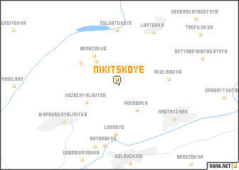 map of Nikitskoye