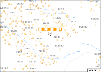 map of Nikodinovići
