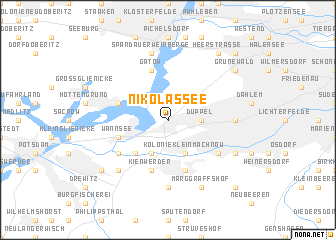 map of Nikolassee