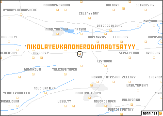 map of Nikolayevka Nomer Odinnadtsatyy