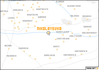 map of Nikolayevka