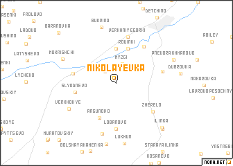 map of Nikolayevka