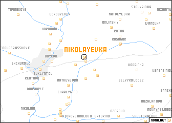 map of Nikolayevka