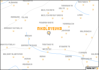 map of Nikolayevka