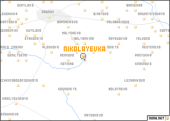 map of Nikolayevka