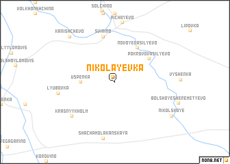 map of Nikolayevka