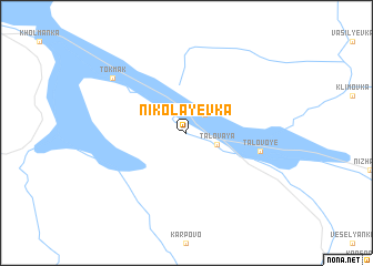 map of Nikolayevka