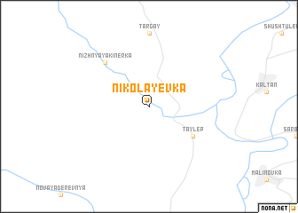 map of Nikolayevka