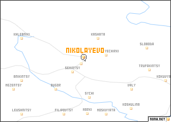 map of Nikolayevo