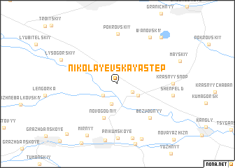 map of Nikolayevskaya Step\