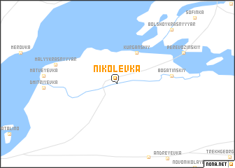 map of Nikolevka