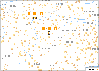 map of Nikolići