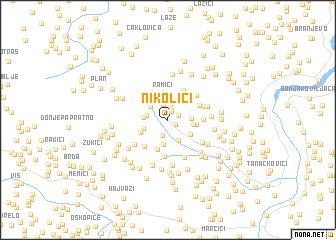 map of Nikolići