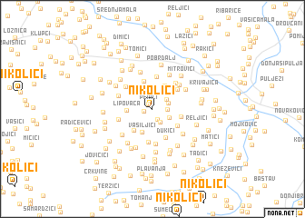 map of Nikolići