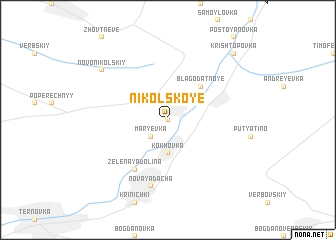 map of Nikolʼskoye
