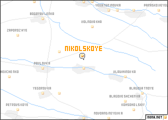 map of Nikolʼskoye