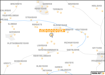 map of Nikonorovka