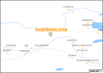 map of Nikonovshchina