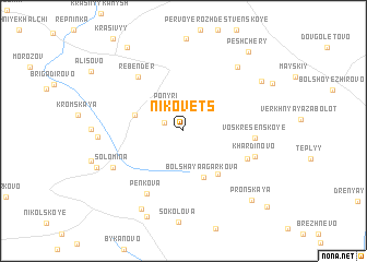 map of Nikovets
