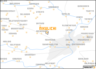 map of Nikulichi