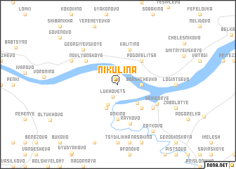 map of Nikulina