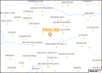 map of Nikulino