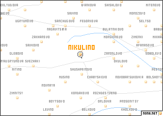 map of Nikulino