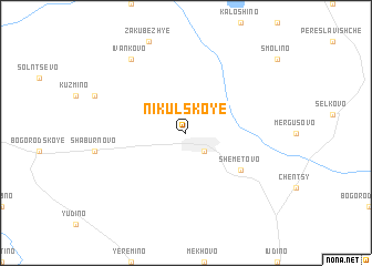 map of Nikul\